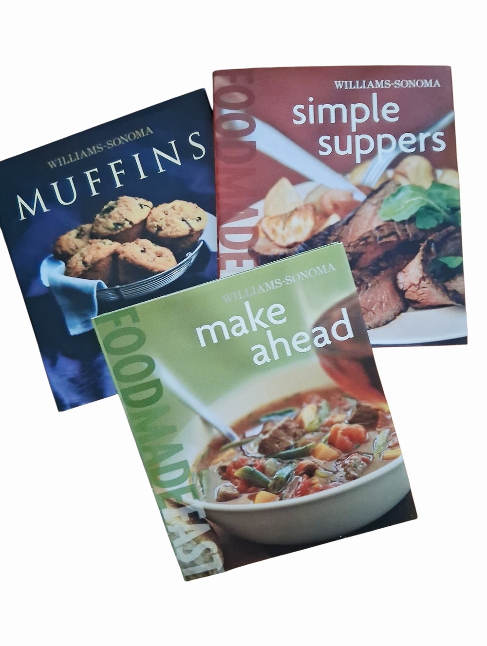 Bundle of 3 Williams Sonoma Cookbooks for $28